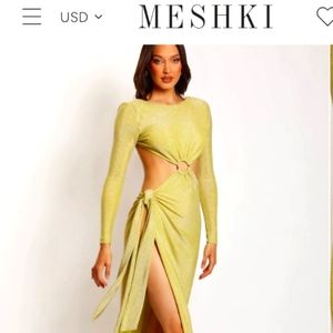 Open back maxi dress